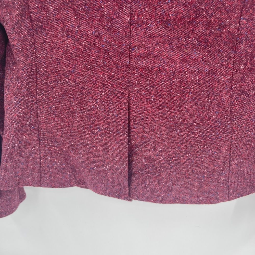 New Veronica Beard I Am Dickey Jacket Blazer Berry Red Pink Size 0 Wool Blend - Picture 13 of 15